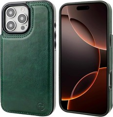 iPhone 16 Pro Max Wallet Case with Card Holder, PU Leather Kickstand RFID Blocki
