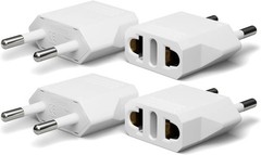 4 Pack European Travel Plug Adapter, US to Europe Plug Adapter, Type C Pin Adapt