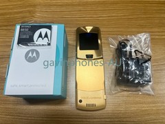 Unlocked Motorola RAZR V3i Dolce Gabbana Gold GSM Flip Bluetooth Mobile Phone
