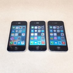 Apple iPhone 4 4s A1332 A1387 16 GB Black Rogers Telus Lot of 3 E6910