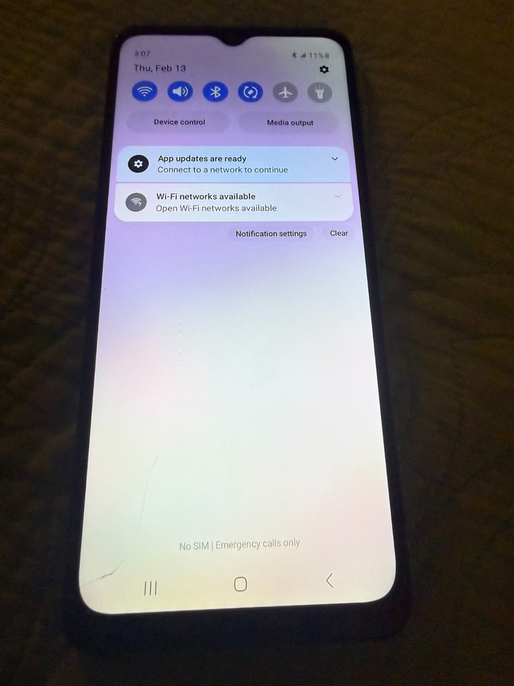 SAMSUNG SM-A326U Galaxy A32 Awesome Black 64gb Phone Sprint Breaks GOOD LCD