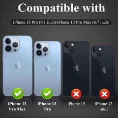 6.7 Inch/6.1 Inch Camera Lens Protector Tempered Glass Cover, 1 Set (Gold)
