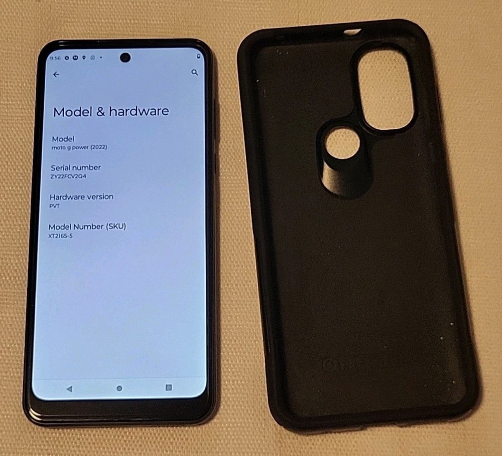 Motorola Moto G Power (2022) XT2165-5 64GB 4GB Unlocked Black Good Condition