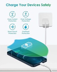 20W Fast Charger USB-C PD Power Adapter + 3FT Cable For iPhone 12 13 14 Pro Max