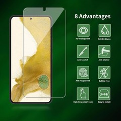 2 Pack Tempered Glass Screen Protectors for Samsung Galaxy S22, 6.1&Prime;, Case Frien