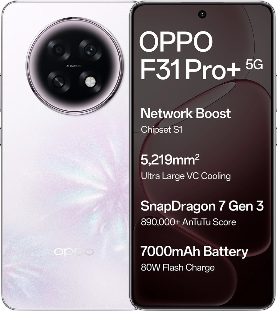 Oppo F31 Pro+ 5G (Pink 12GB 256GB ) Dimensity 7300 Processor Global Version