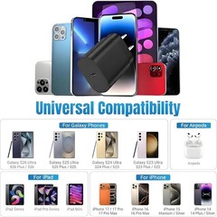 25W Charger for Android, Super Fast Charging USB C Block & Type C Cable Cord 2-P