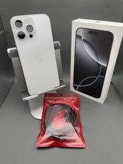 Apple iPhone 16 Pro Max 512GB White Titanium Factory Unlocked Mint w/ Box