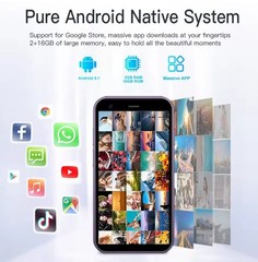 SERVO 15SE Mini Smartphone 3&Prime; Android 8.1 Dual SIM 3G WiFi GPS 2GB+16GB