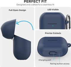 Midnight Blue Silicone Protective Case for Samsung Galaxy Buds 3 FE / Pro 2025
