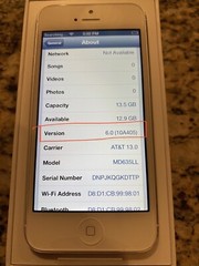 *RARE iOS 6.0* Apple iPhone 5 – 16GB – White & Silver (AT&T)