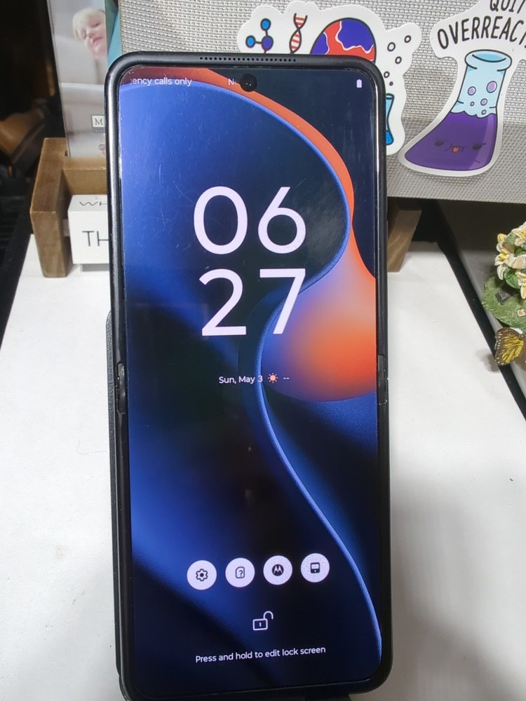 ⚠️READ⚠️ Motorola Razr 2025 256GB Gibraltar Sea Unlocked XT2553-3, #6123