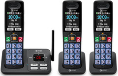 DECT 6.0 Cordless Phone, 3-Handset – Smart Call Blocker, Bluetooth Connect to Ce