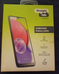 Samsung STSAS135DCPWP Straight Talk/TracFone Galaxy A03s, 32GB, Black – Prepaid