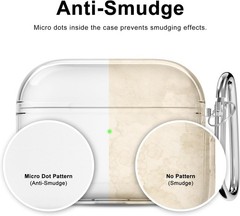 Clear Hard Plastic Case for Airpods Pro 2nd Generation with Keychain, Cute Acces