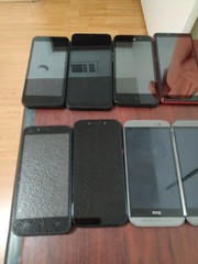 Lot of 9 Mixed Brand hTC/REVVL/ coolpad/TCL and other Smartphone For parts