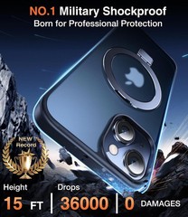 3-in-1 Magnetic Kickstand Ring Holder for iPhone 13 Case, iPhone 14 Case