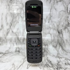 Samsung Rugby SGH-A837 AT&T Flip Phone Yellow/Gray Untested