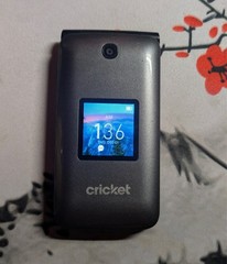 Alcatel QuickFlip 4044C – Gray (Unlocked) Flip Phone – GOOD