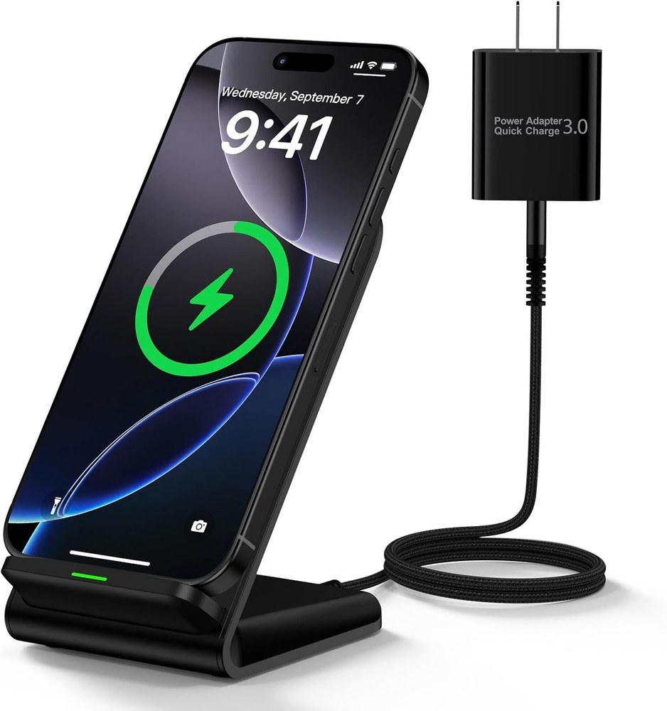 Wireless Fast Charger Stand for Samsung Galaxy S25 Ultra, S25 Edge