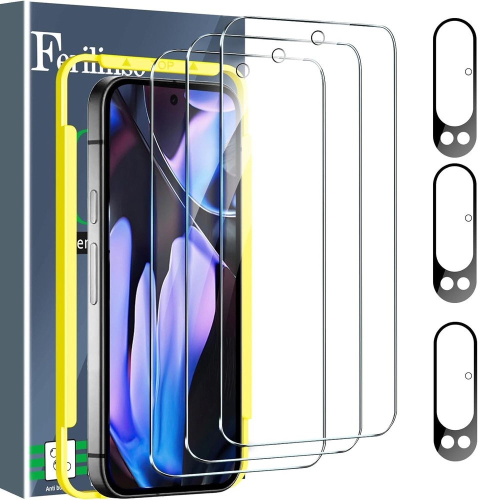 4in1 for Google Pixel 9 pro XL Tempered Glass 3 Screen Protector + 3 Camera Lens
