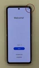 Samsung Galaxy Z Flip 2 5G SM-F707U Unlocked 256GB Small Dot C