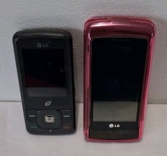 LG VX11000 enV Touch & LG LG290CM Vintage Cel Phone Lot Untested As-Is For Parts