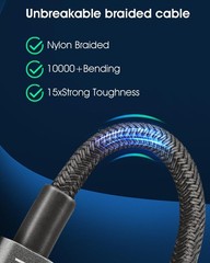 USB C to USB C Cable, 60W 3A Fast Charging Charger Cable (5 Pack-5ft*5) Type C
