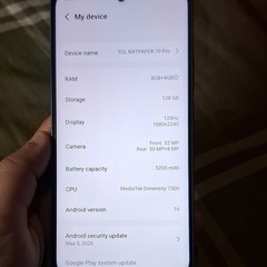 TCL NXTPAPER 70 Pro 128GB Blue Locked To Metro by T-Mobile