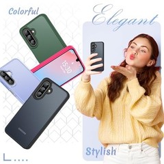 Samsung Galaxy A17 5G Case, Matte Phone Case with Screen Protector, Slim Cover