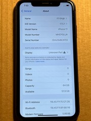 Apple iPhone 11 64GB black Unlocked A2111 (CDMA + GSM) READ