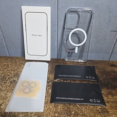 3 in 1 Clear Case for iPhone 16 Pro Max with Screen & Camera Lens Protector