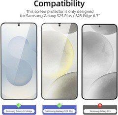 For Samsung Galaxy S25 Ultra Screen Protector Tempered Glass Bubble Free 3Pack