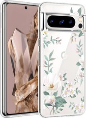 Google Pixel 8 Pro Crystal Clear Flower Case Soft TPU Transparent Flexible Slim