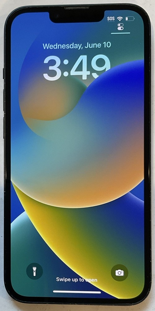 USED, GSM UNLOCKED MIDNIGHT iPhone 13, 128GB A2482 MLA23LL/A 98% BATTERY (16.2)