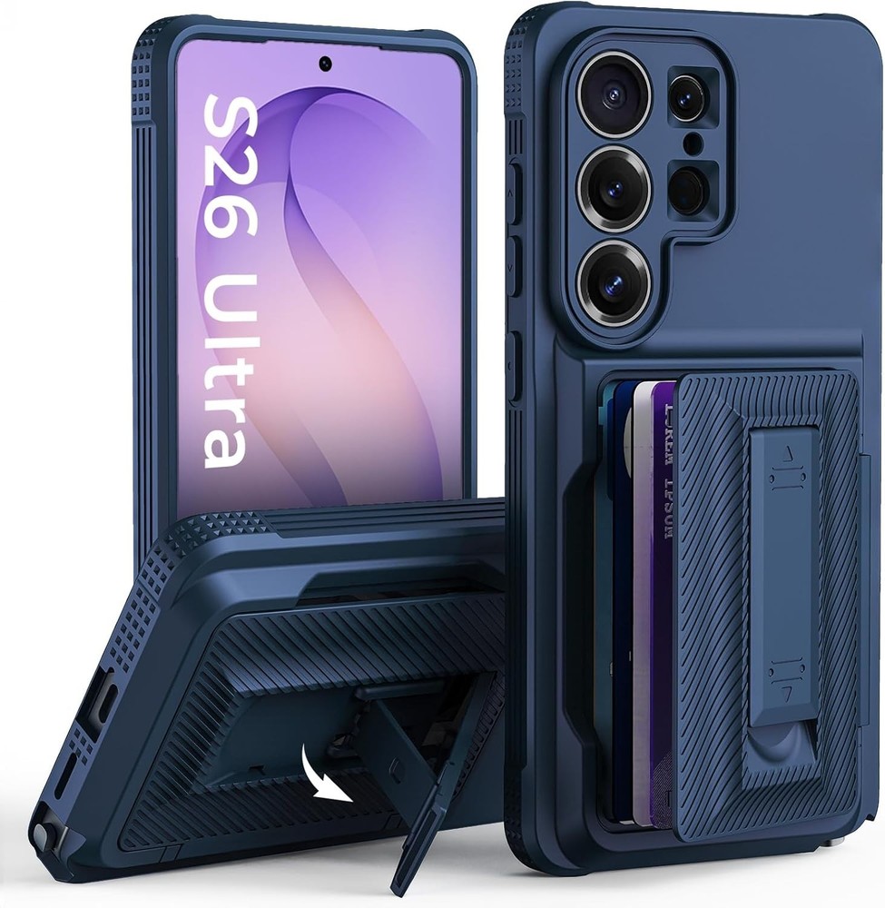 For Samsung Galaxy S26 Ultra Case Wallet Heavy Duty ArmorShockproof Rugged Cover