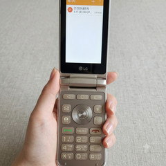 LG Smart Folder X100 Android Flip Phone 16GB White Like Samsung Galaxy Folder 2