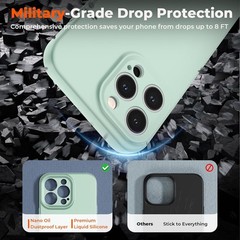 Designed for iPhone 15 Pro Max Case, Premium Liquid Silicone Slim Shockproof Cas