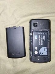 LG CF360 AT&T Slider Phone Blue Black Used Works