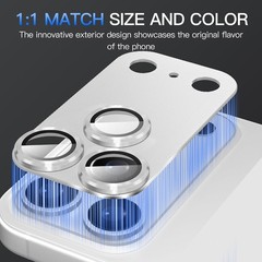 Camera Lens Protector for iPhone 17 Pro Max – Tempered Glass Metal Frame