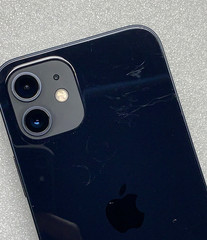 **FOR PARTS** Apple iPhone 12 MGFL3LL/A, 64GB Black – LOCK T Mobile