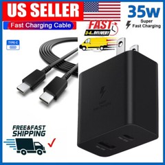 35W USB-C Super Fast Wall Charger & 3FT Cable For Samsung Galaxy S21-S23 S24 S25