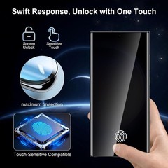 2 Pack Samsung Galaxy S23 Ultra Privacy Screen Protector & Lens Protectors, Anti
