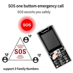 1 Unlocked Senior Cell Phone Big Buttons For Elderly Users 2G