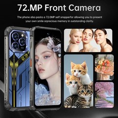 2026 Rugged Smartphone R16 Pro MAX 5G Unlocked 12G+256GB Dual SIM Cell Phone NFC