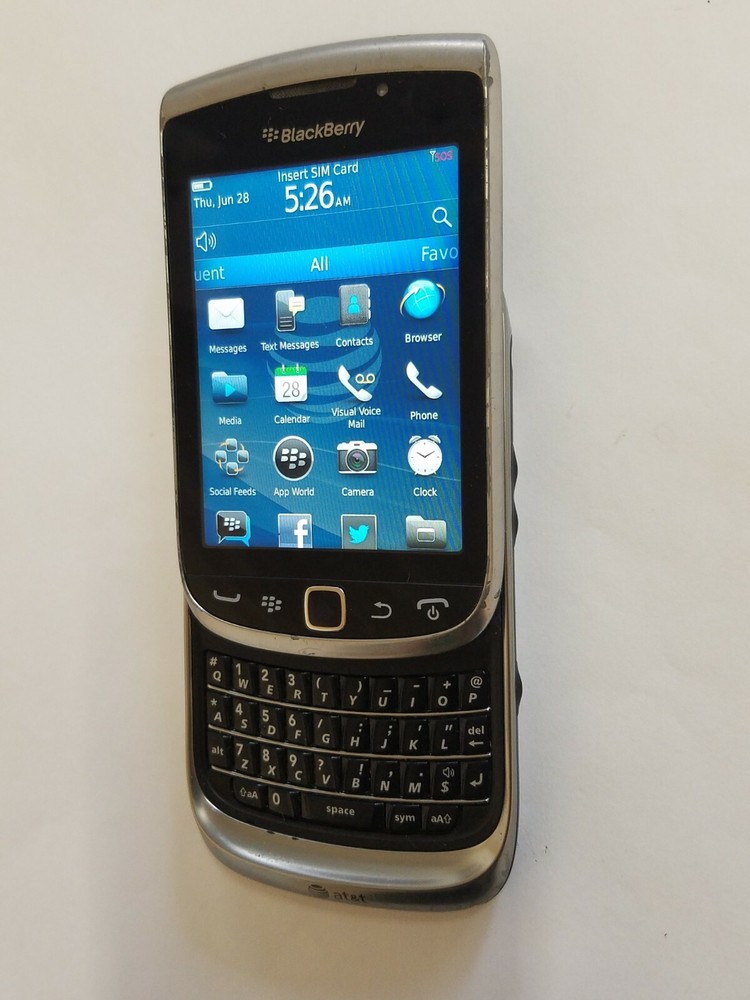 Rare Rogers Canada Blackberry Torch 9810 4G GSM SIM Cell Phone Slider Celular