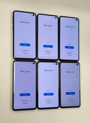 for trade-in Lot of 6 Used Samsung Galaxy S10e SM-G970U 128GB Black Unlocked