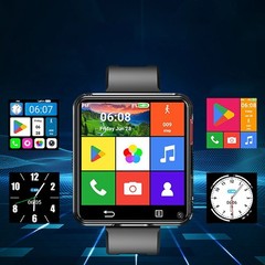 2.64&Prime; Larger Screen 4G Smart Watch Android 11 Dual Camera WIFI GPS 4+64GB