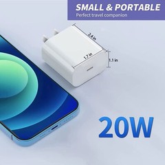 20W Fast Usb Adapter Wall Charger 3FT Cable For Apple iPhone 14 13 XPro Max Plus