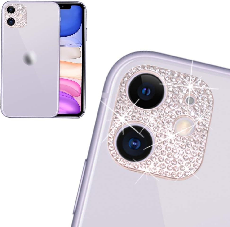3D Bling Bling Diamond Lens Protective Rear Camera Decorations for iPhone 12